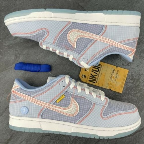 Nike Dunk Low Size 10.5 Mens Union LA Blue Argon Hyper Royal White Womens 12 - Picture 5 of 12